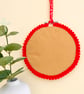 Christmas Decoration Ornament: Embroidered Hoop 14cm (5.5") Ho Ho Ho - Image 4