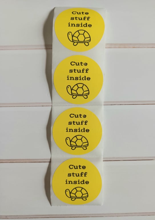 50 Cute Stuff Inside Thermal Printed Stickers (18Y)
