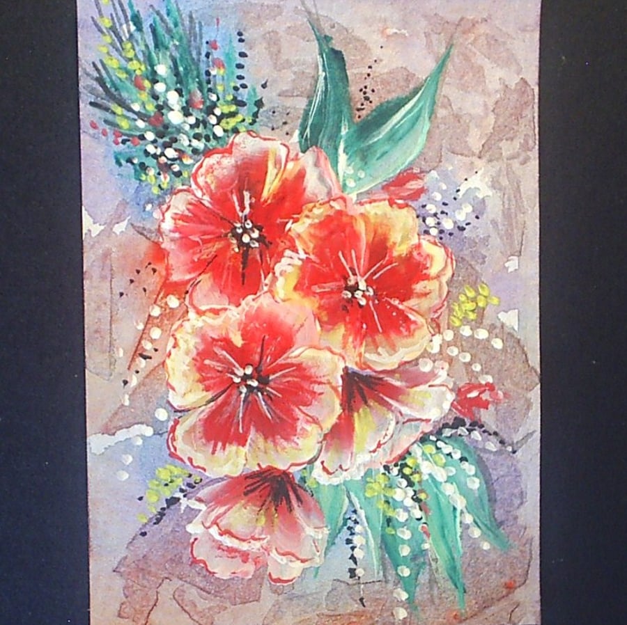 aceo original flower spray 4