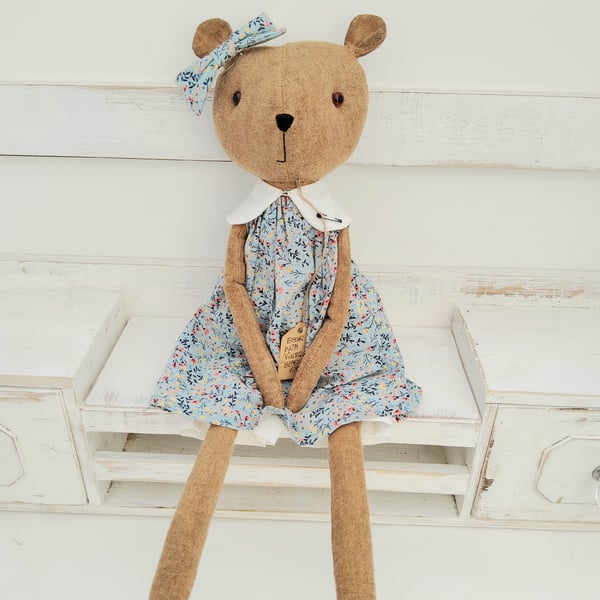 Primitive handmade cloth bear
