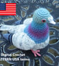 Crochet Pigeon DIGITAL Pattern USA TERMS