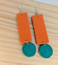 Splashes of colour drop earrings  - Image 4