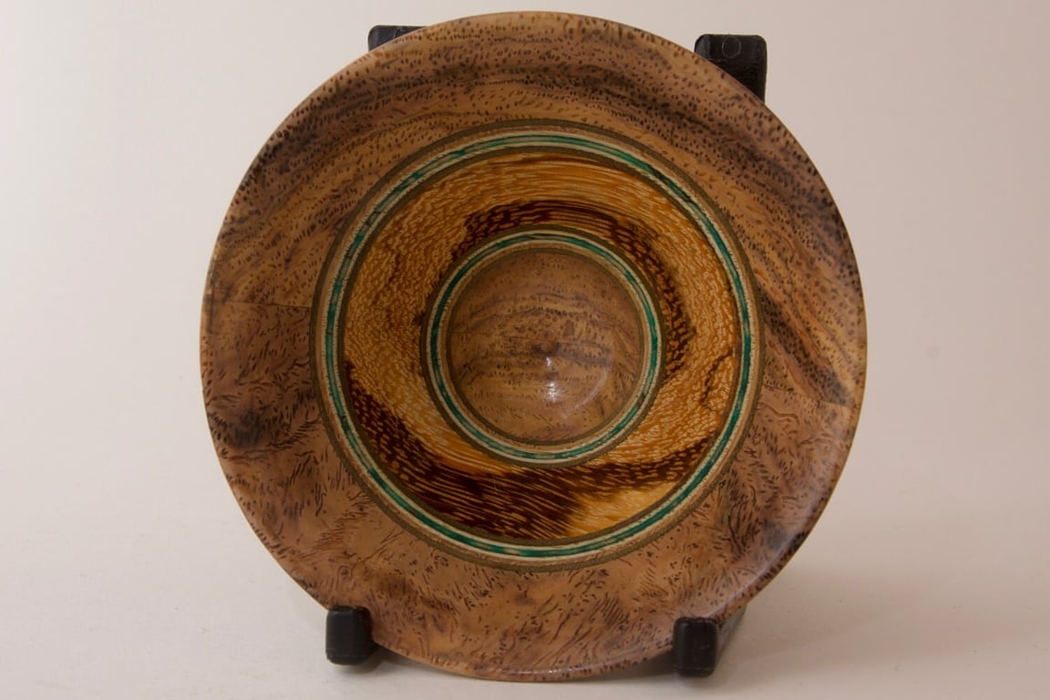 Decorative, Miniature Layered Wooden Bowl in several different woods No. 716