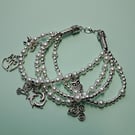 Charm Pearl Bracelet or Anklet