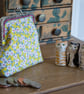 Coin purse made with Liberty Lawn in the print: 'Ffion', in blue or yellow - Image 7