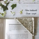 Script Fabric Corner Bookmark 