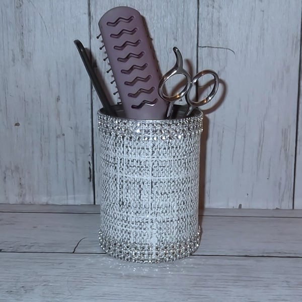 Storage pot.  Unique one off Repurposed tin can