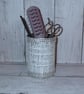 Storage pot.  Unique one off Repurposed tin can - Image 4