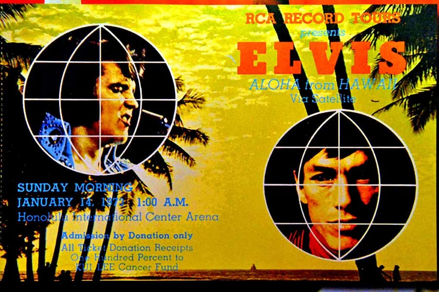 Elvis Presley On Tour Exhibition London Photograph Print