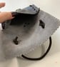Small Pouch - Navy Blue Leather Medieval Style - Dragon closure FREE SHIP - Image 4