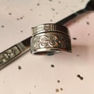 Handmade stainless steel spoon ring. Sized M to Z 
