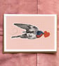 Lovebird Card - Bird Birthday Card - Valentine's Card - Anniversary Card