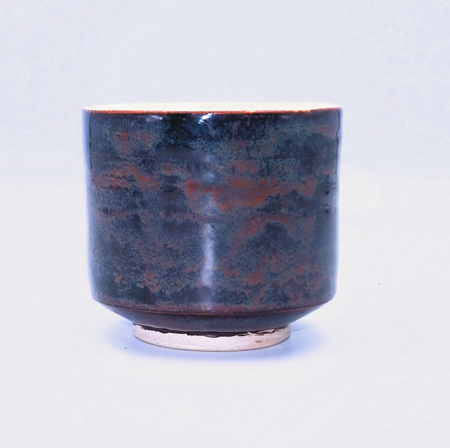 Stoneware Japanese inspired tea bowl or whisky cup