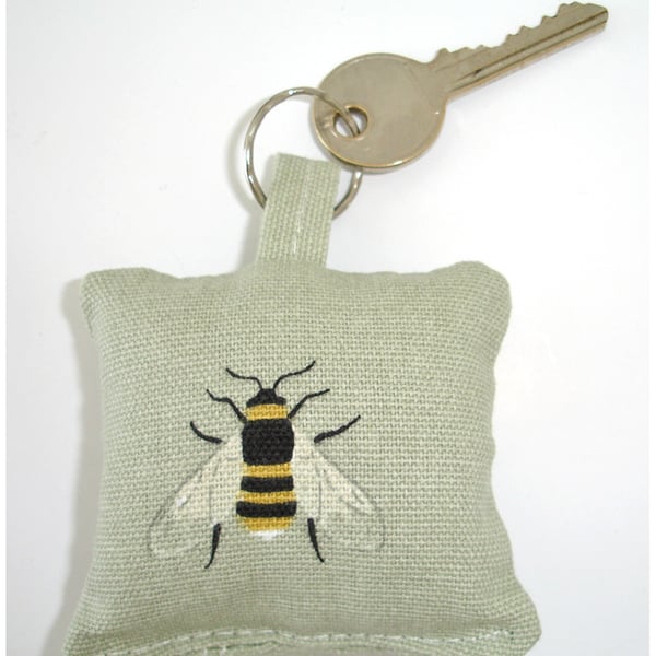 Bee Keyring Bees Pillow Key Ring Sophie Allport Bag Charm
