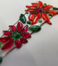 Red flower glass plant stake suncatcher - Image 3