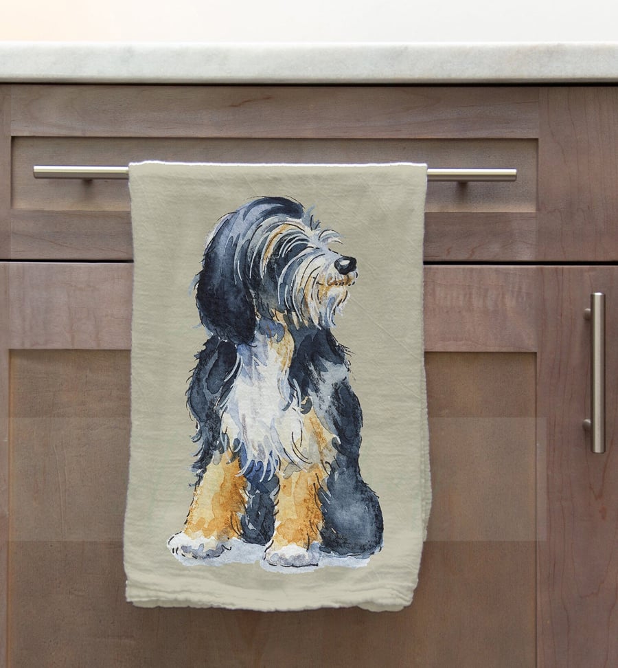 Tibetan Terrier Tea Towel
