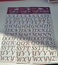3 Packs Eleganza Craft Stickers Stylised Alphabet Set Rose Gold