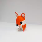 Felt fox soft sculpture