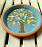Spring Jewel Tree Mosaic Garden Bird Bath - Image 3