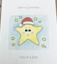 Christmas Star Card - Christmas Greetings Card - Personalised - You’re a Star - Image 3