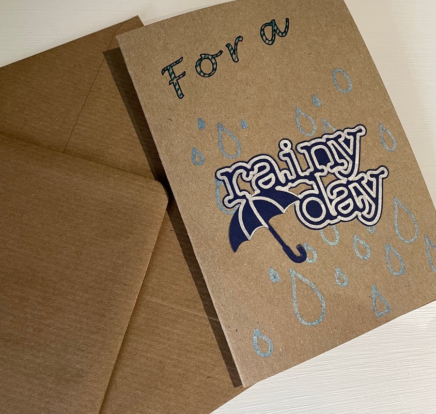 For a rainy day - (Gift card slot card)