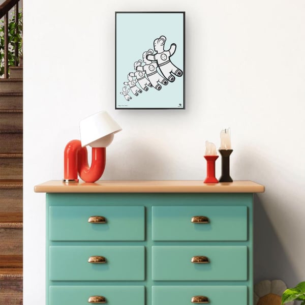 Alpaca Art Print, Modern Animal Illustration, Playful Home Decor (A3A4)
