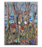 Textile mixed media wall hanging - Scottish landscape - eco gift - ready to hang