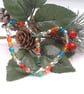 Glass Crystal Beaded Christmas Heart Sun Catcher, Valentine Heart Decoration - Image 4