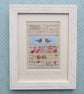 Robins - vintage fabrics, handstitched miniature, romantic gift to last forever! - Image 1