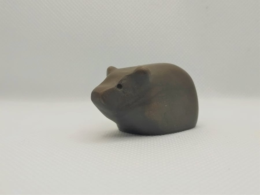 Small Bear Figurine Cold Cast Bronze Totem Spirit Animal