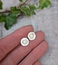 Sterling Silver Daisy Flower Disc Stud Earrings - JBJ3022 - Image 5