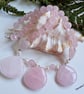 Designer Natural Rose Quartz & Freshwater Culture Pearl Necklace  - Image 1