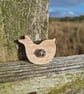Red robin pin, Robin jewellery, Hand painted robin gift for mum, Friend gift - Image 2
