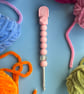 Beaded Crochet Hook - 4mm - Pastel Pink  - Image 1