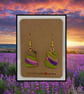 Outlet Lavender fields drop earrings