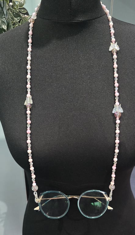 Handmade beaded spectacle chain