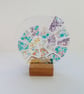Fused glass ammonite, multicoloured ammonite ornament, glass art, beach gift.  - Image 10