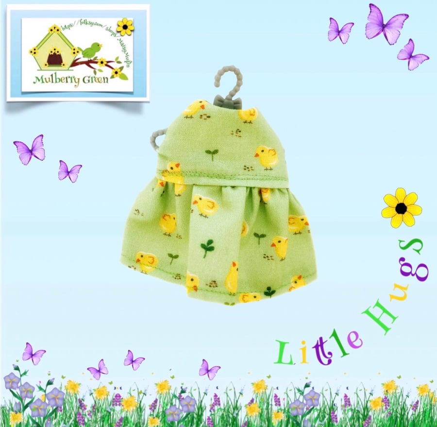 Little Chicks Dress to fit the Little Hugs dolls and Baby Daisy