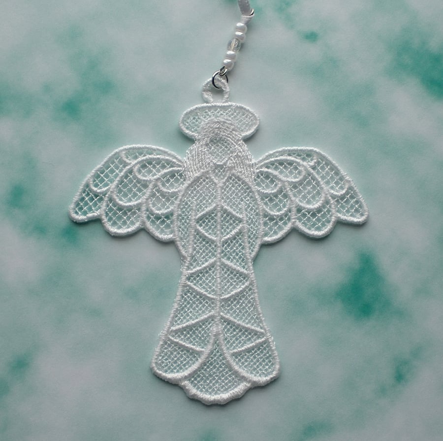 Embroidered Hanging Angel.