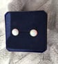 Dainty Faux Opal Stud Earrings - Image 5