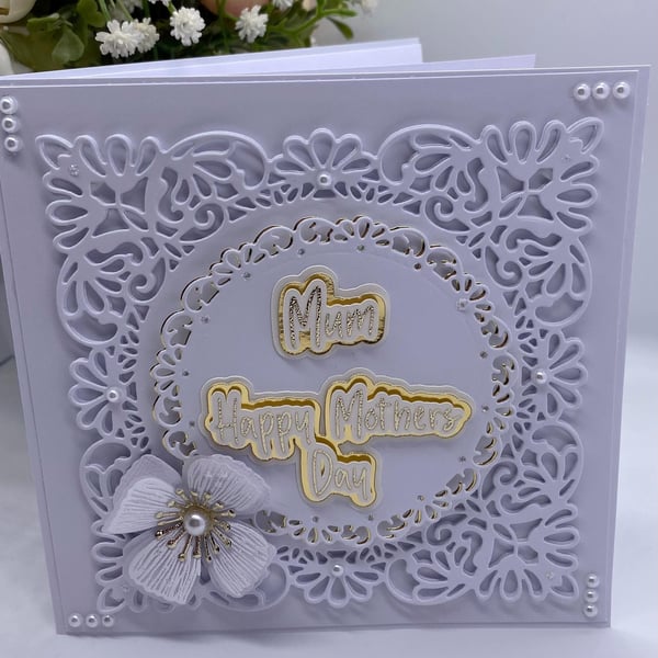 Personalised luxury boxed Mothers Day card and sentiment inside