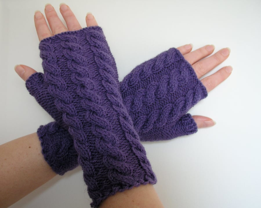 Fingerless gloves wrist warmers