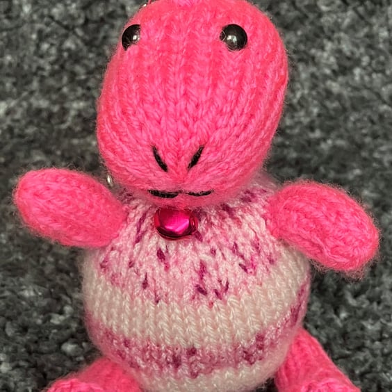 Dinosaur keyring Pink and pink multi - Special Gift