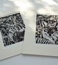 Hare Limited edition Linocut Print, titled Midsummer Hare - Dawn - Image 4