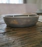 Charcoal Black & Gold Leaf Candle Dish with Candle - Image 2