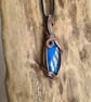 Blue Natural Labradorite Copper Unisex Necklace Pendant Gift Crystal Jewellery  - Image 5