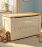 Personalised Toy Box Handmade With Soft Close Choice, Storage, Oak Lid - Image 6