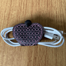 1063. Double heart cord wrap.