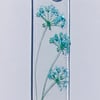Delicate fused glass agapanthus design hanging 