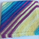 Blanket hand knitted